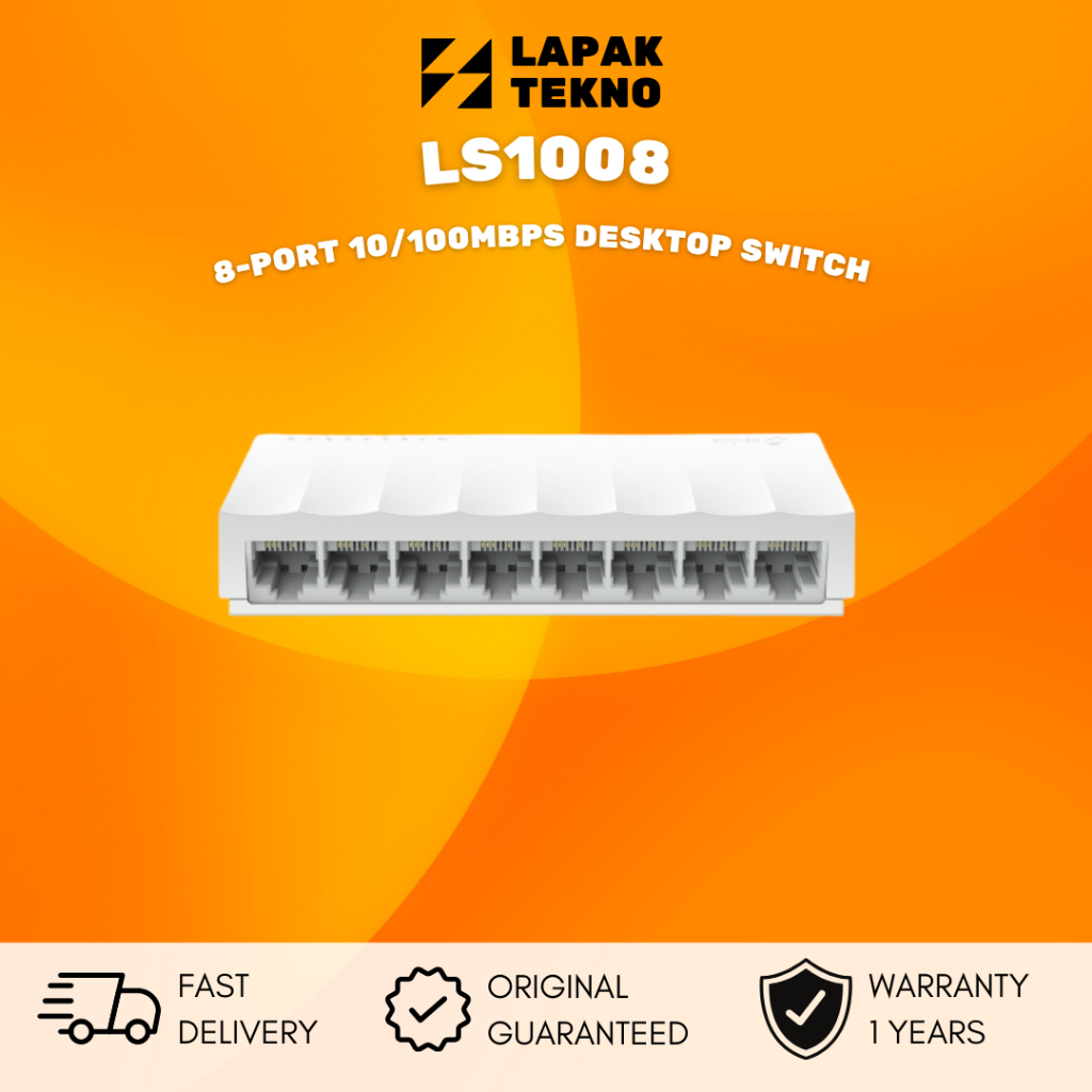 Tp-link LS1008 8 端口 10/100Mbps 桌面交換機