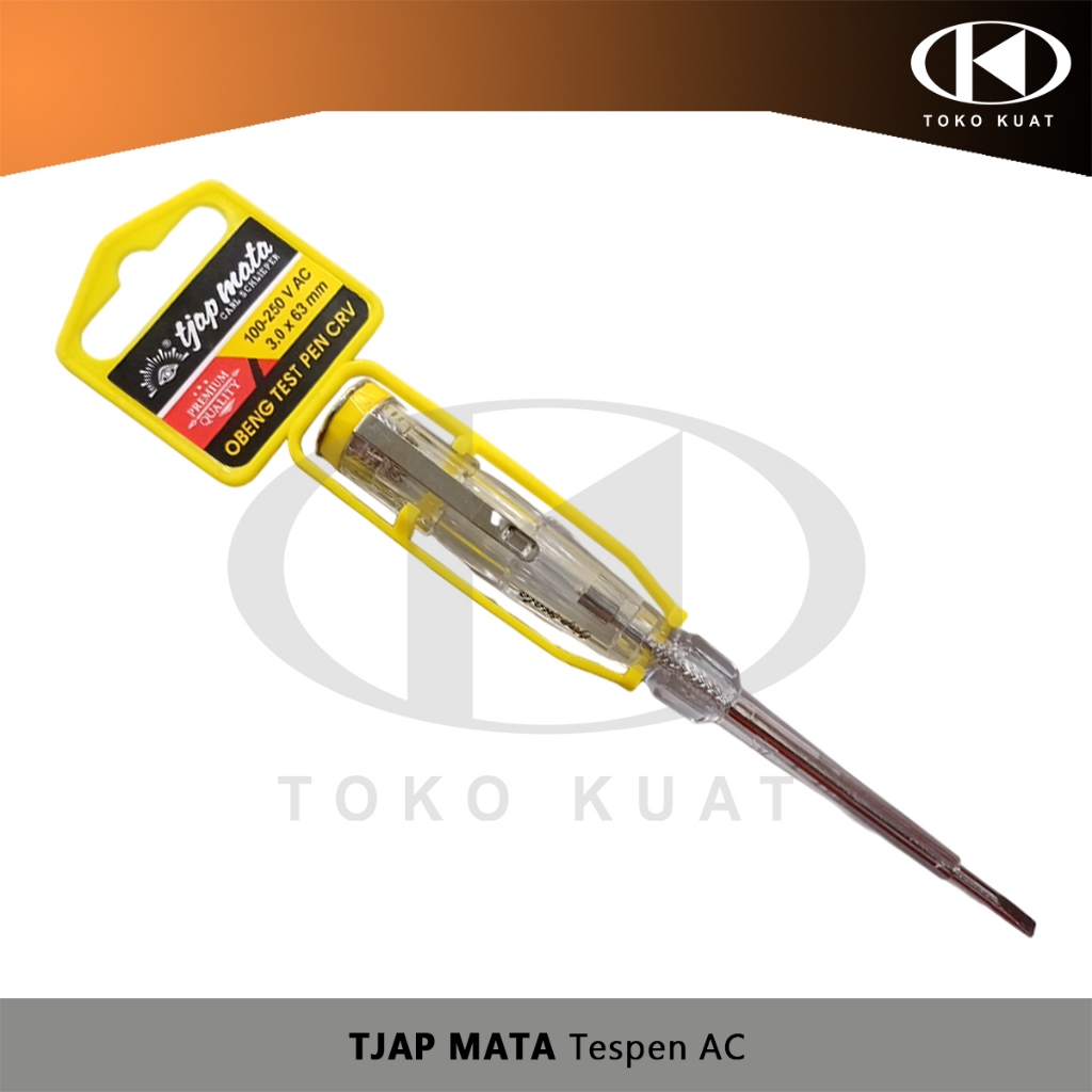 Mata Tespen AC 螺絲刀頭測試筆電壓測試儀螺絲刀 100-250V