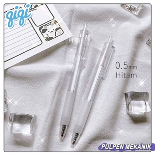 MUJI Hitam PUTIH無印良品簡約白筆/中性筆0.5mm黑色機械筆七七寶