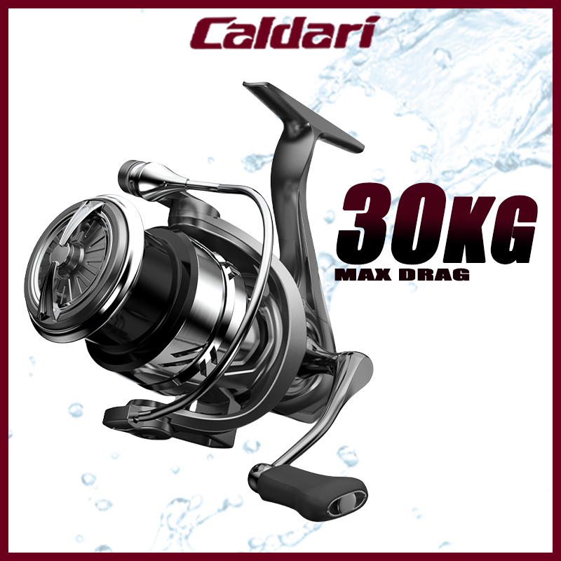 Mesin Caldari釣魚線輪原裝鐵釣魚線輪10kg拖5.2:1高強度金屬輪鹹水魚線輪釣魚機