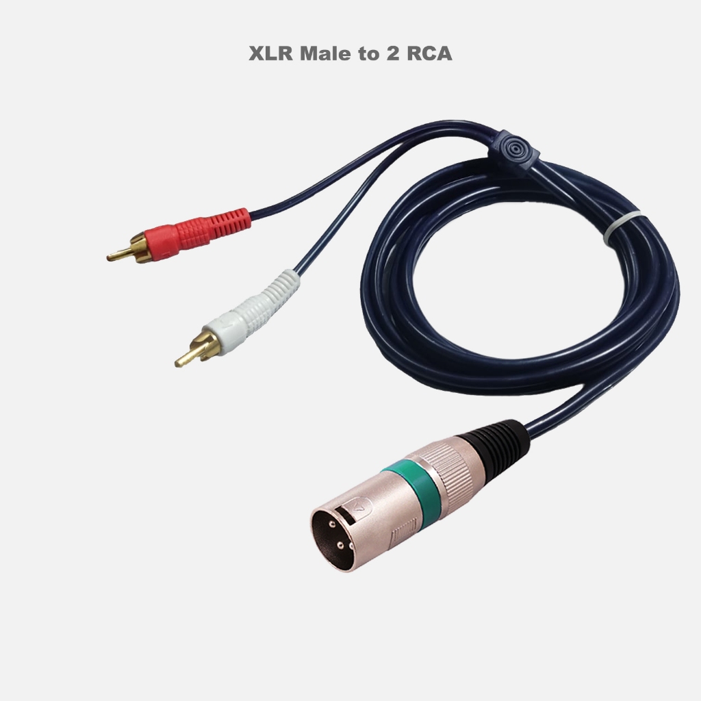 Gaxindo 電纜插孔 XLR 公頭轉 2 RCA 1.5m GAXINDO