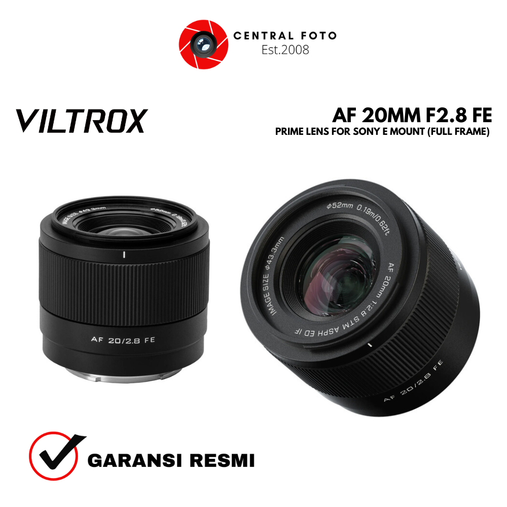 Viltrox AF 20mm F2.8 FE 自動對焦全畫幅適用於索尼 E 卡口