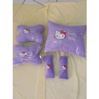 Hello Kitty 頭枕汽車枕套 3 合 1