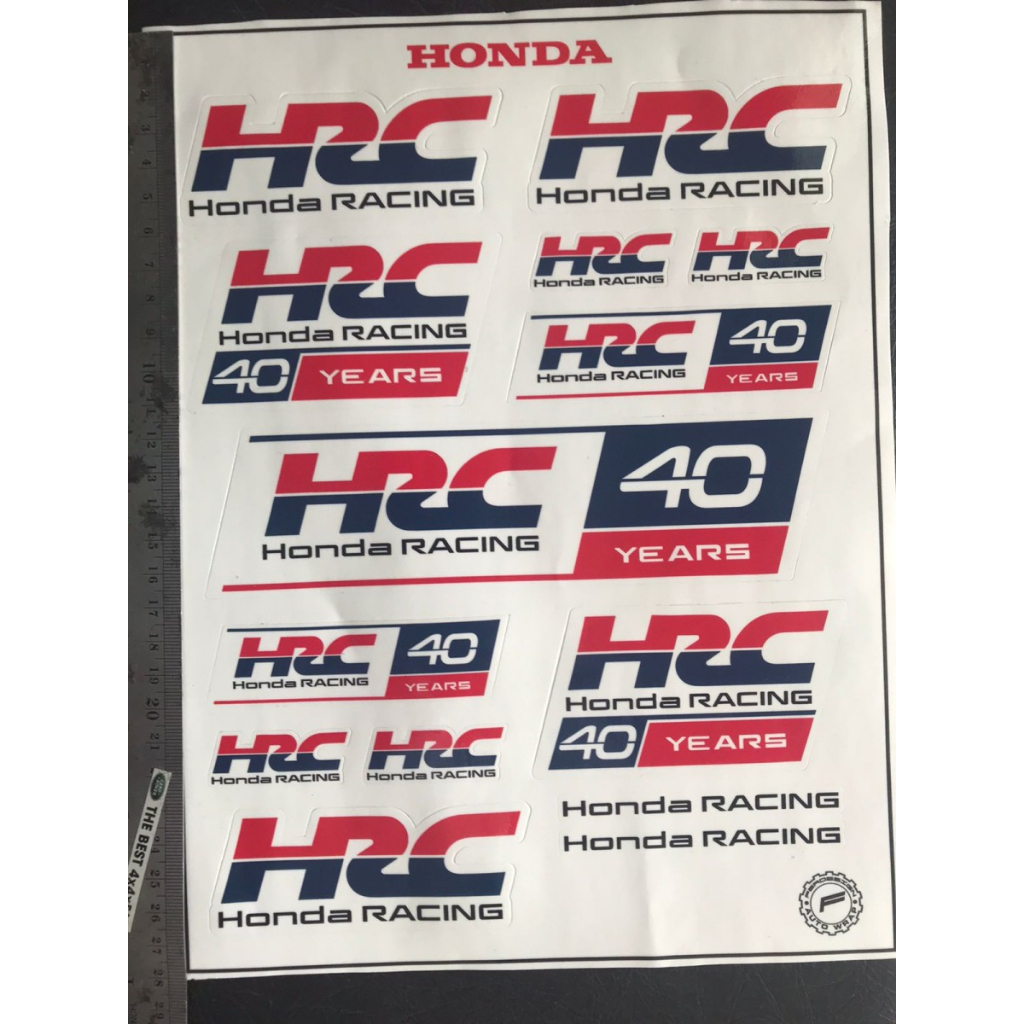 HONDA 貼紙包本田 HRC 40 年