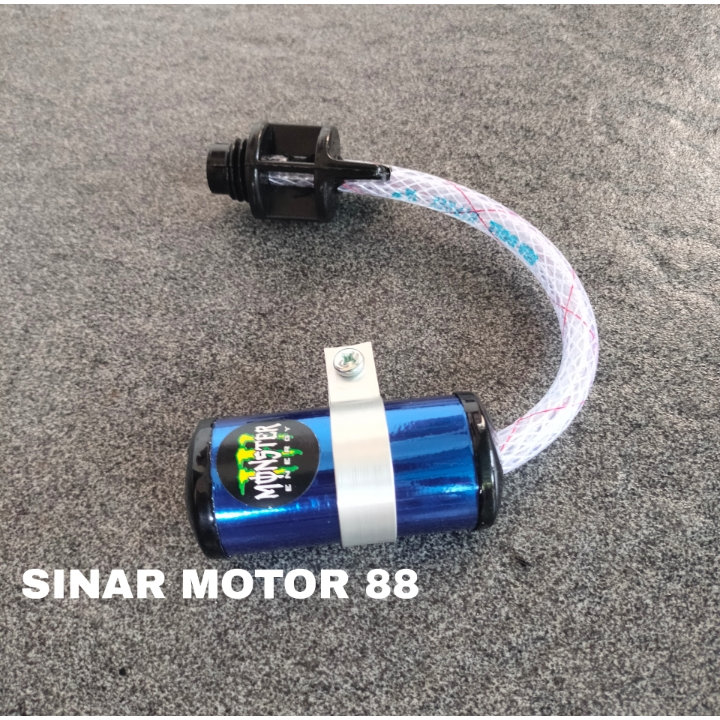 Mesin 空氣機油蓋彩管軟管型號可用於所有類型的摩托車通用-藍色空氣管油蓋