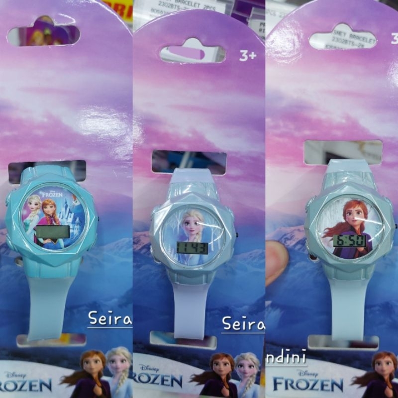 迪士尼冰雪奇緣 Elsa Anna 數字手錶適合青少年女孩女孩禮物獨特禮物 Mr DIY