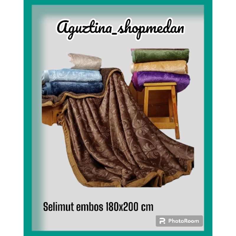 轎車高品質毛毯壓花毯 180X200 厘米/合成羊毛毯/壓花毯