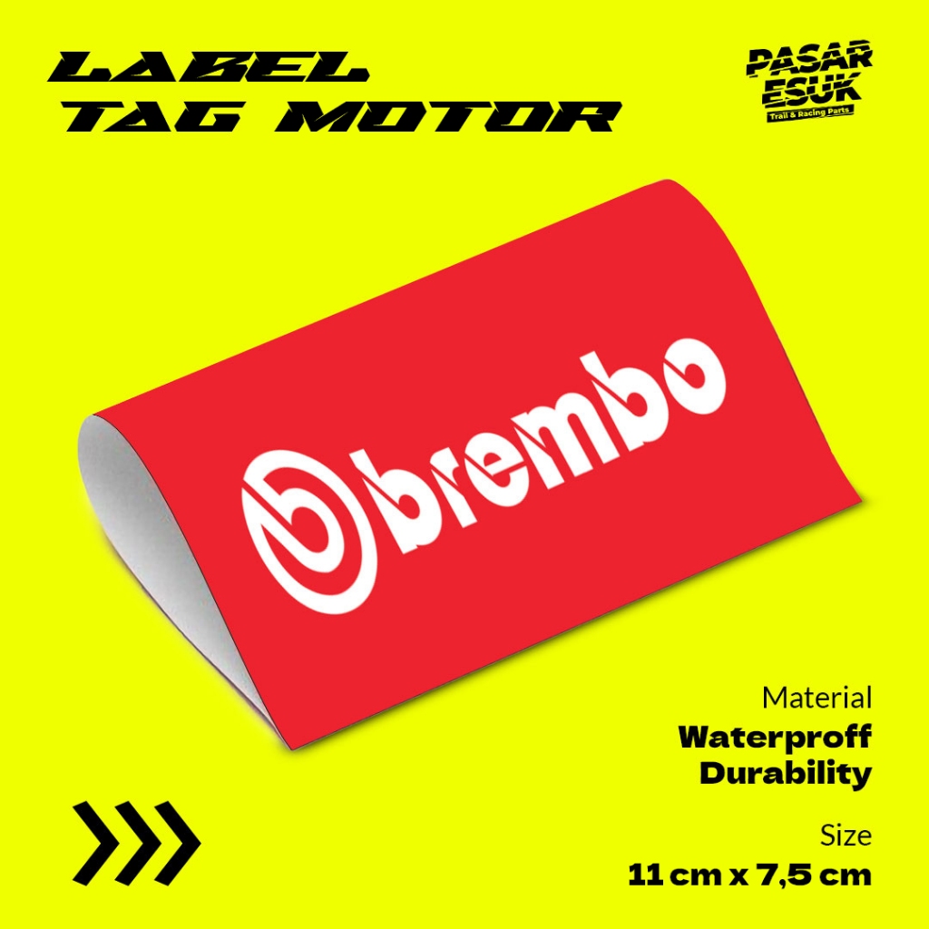 Brembo MINI Label Tag 汽車摩托車變體門套行李箱裝飾貼紙汽車摩托車病毒