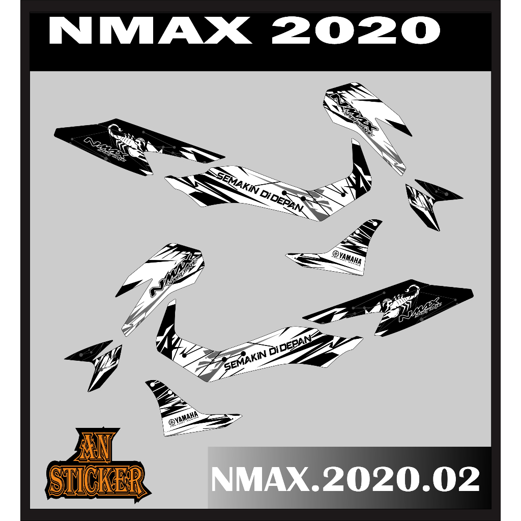 條紋半全 NMAX NEW 2020 貼紙清單變化 NMAX NEW 2020 代碼 02