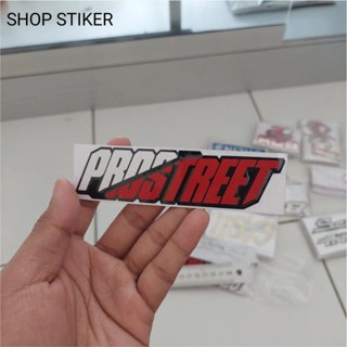 Putih MERAH Prostreet 紅白切割貼紙