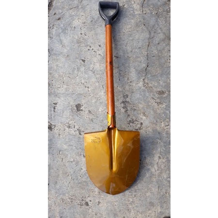 卡尤鏟|1.4mm厚木柄錐砂螺絲鏟