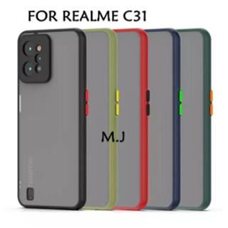 軟殼 REALME C31 CASE DOVE 相機保護套高級保護套 HP BUMPER CASE AERO MATTE