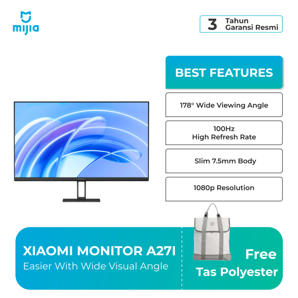 XIAOMI 小米顯示器 A27i 27 英寸 1080P 100Hz IPS 硬屏