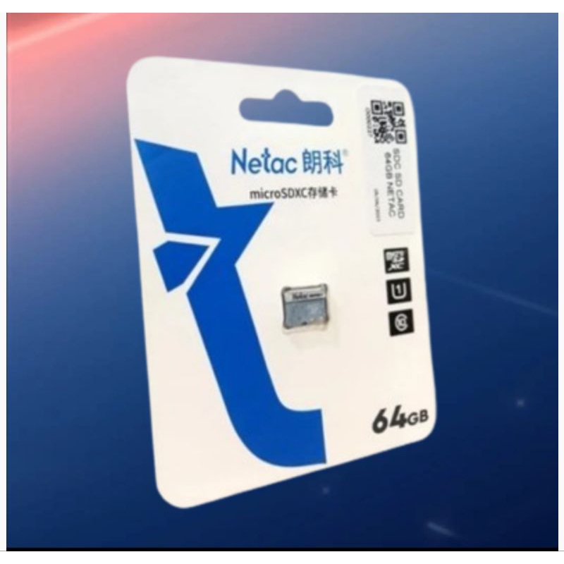 Micro SD NETAC 64GB 10 級存儲卡