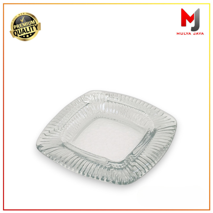 Mulya Jaya 厚水晶玻璃煙灰缸煙灰盒小盒玻璃煙灰缸