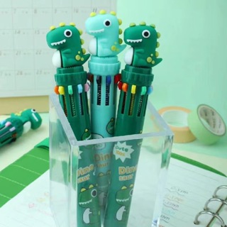 Bmc 10色筆可愛小人物恐龍KUKI