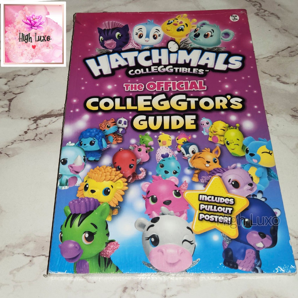 Hatchimals Colleggtibles Book 官方收藏家指南包括拉出式海報書英文進口原裝正品暢銷書KID