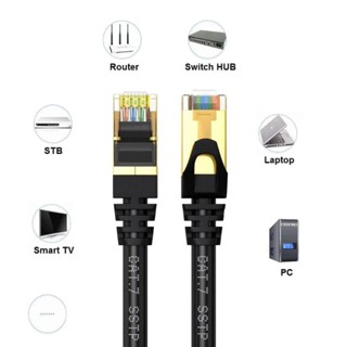 局域網電纜 NYK CAT7 SSTP 10Gbps 鍍金 30 米 Utp 30M Cat 7