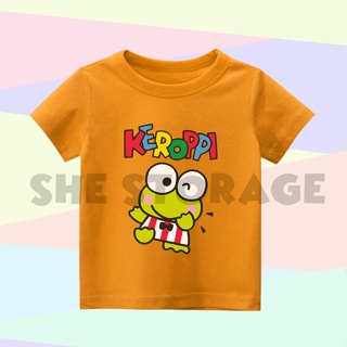 Keroppi Character 兒童 T 恤 SUPERCUTE ADVENTURES