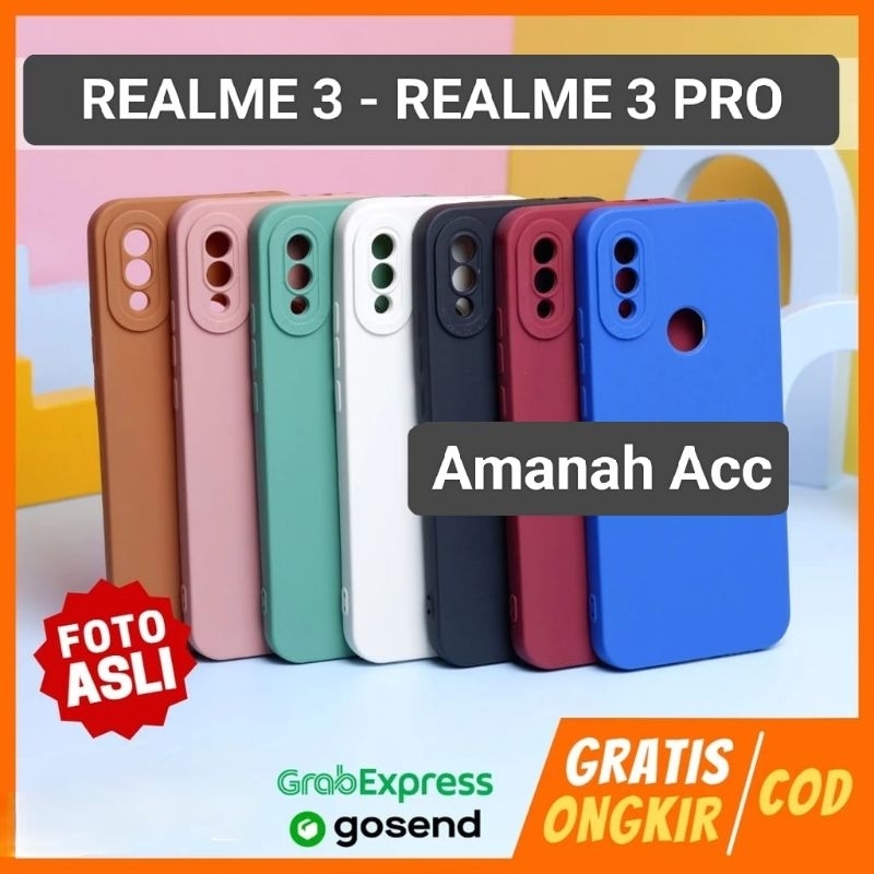 Realme 3 3 PRO 矽膠套軟殼馬卡龍相機保護膜