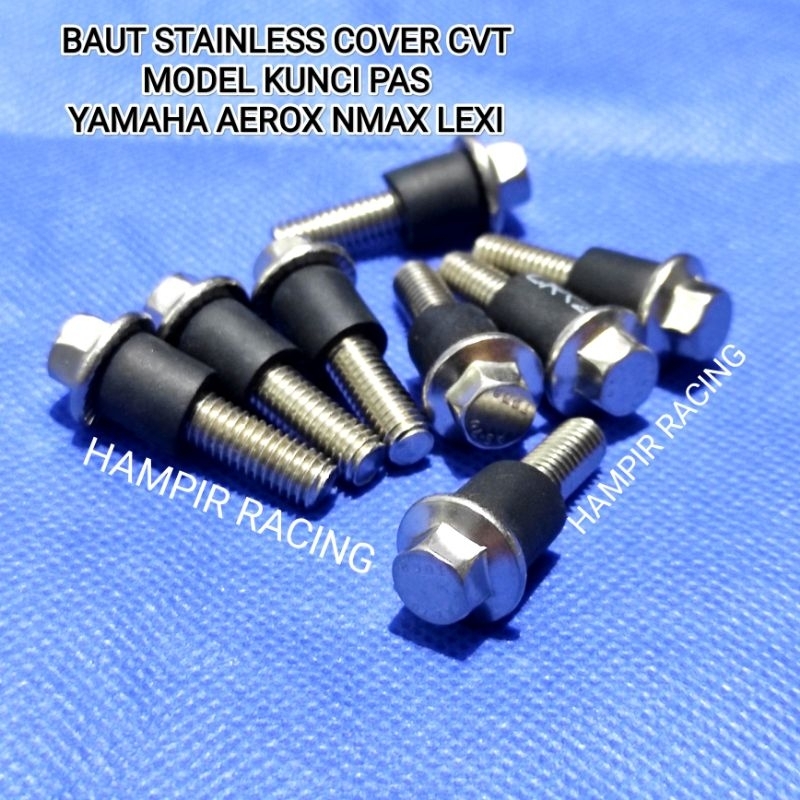 山葉 Cvt AEROX NMAX LEXI XMAX COVER Bolt CVT YAMAHA 不銹鋼原裝 304