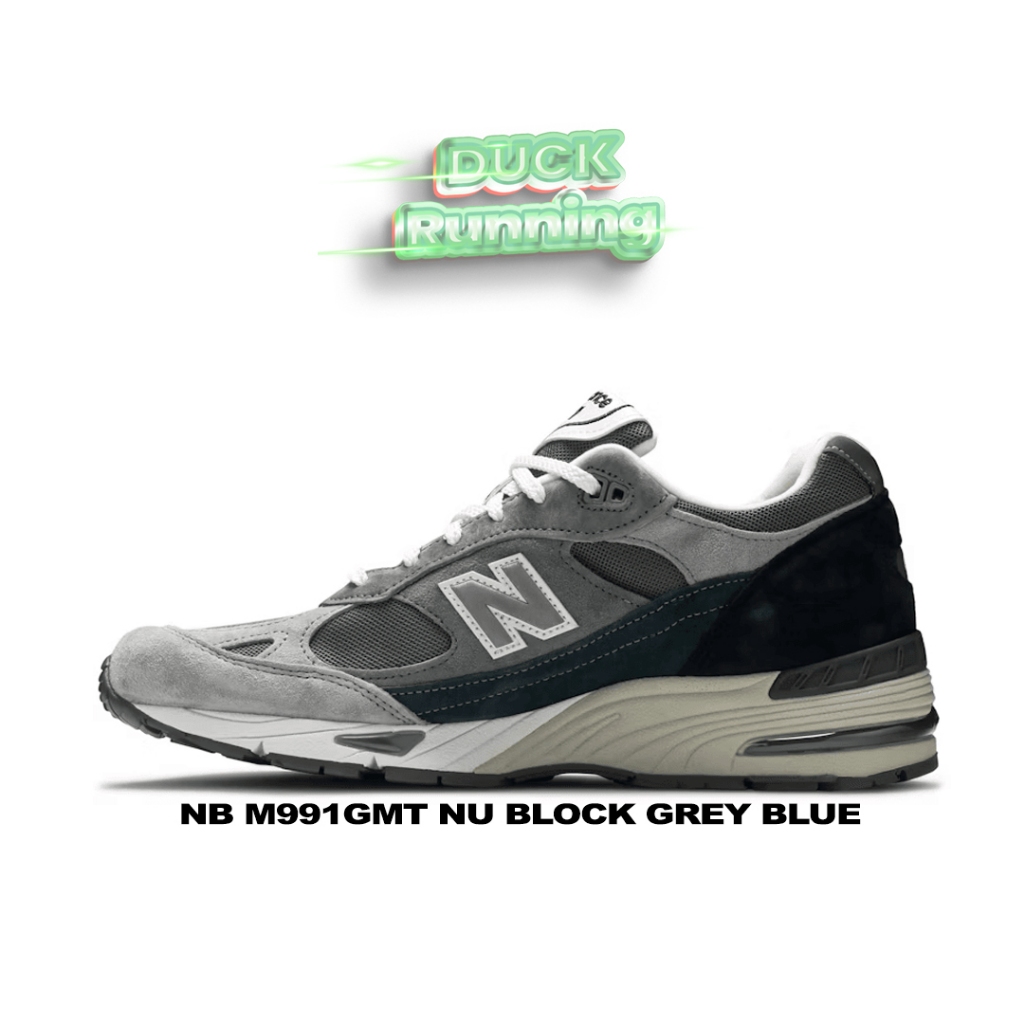 紐巴倫 New Balance M991GMT Nu Block 灰色藍色 Sepatu