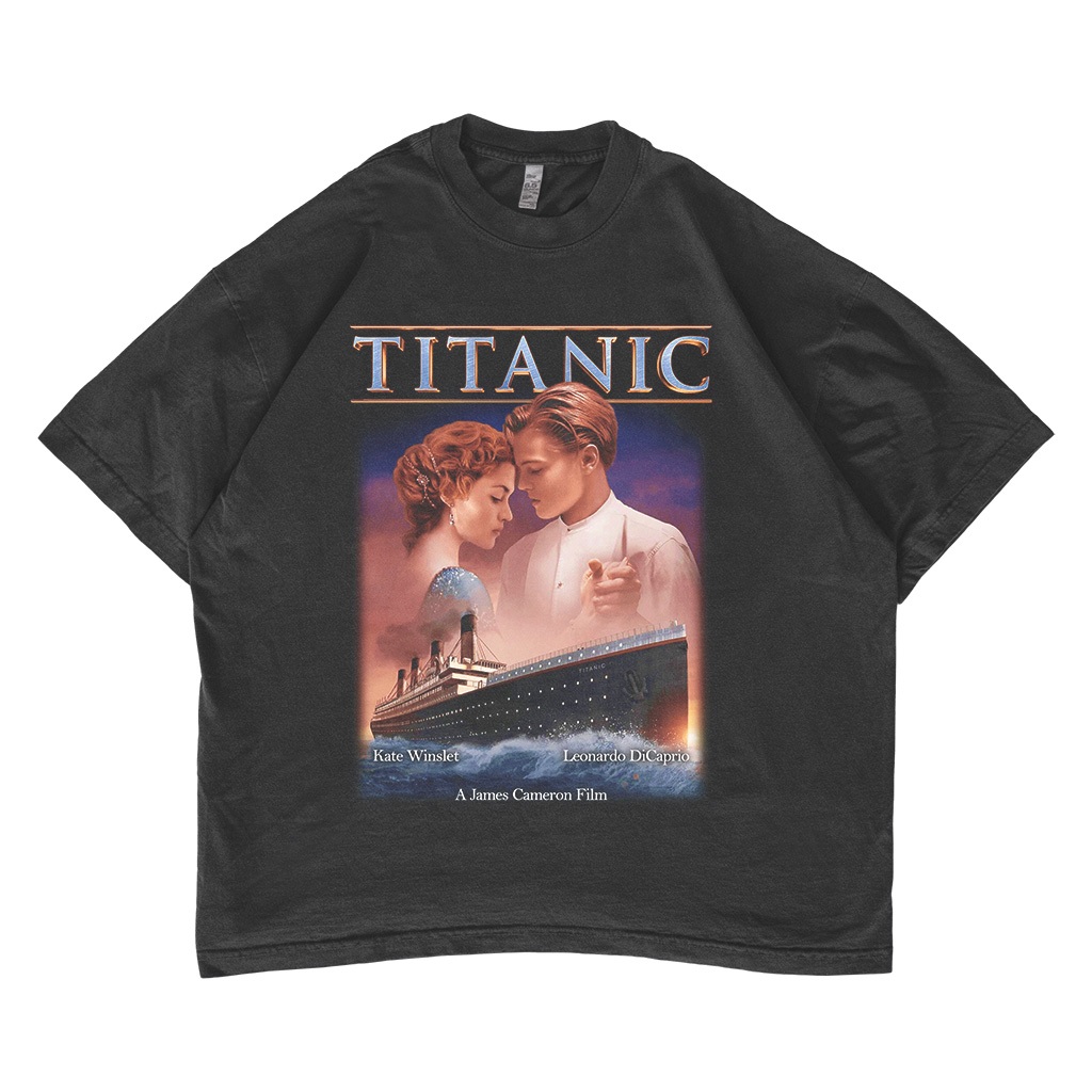 Titanic 復古電影 T 恤大廓形襯衫
