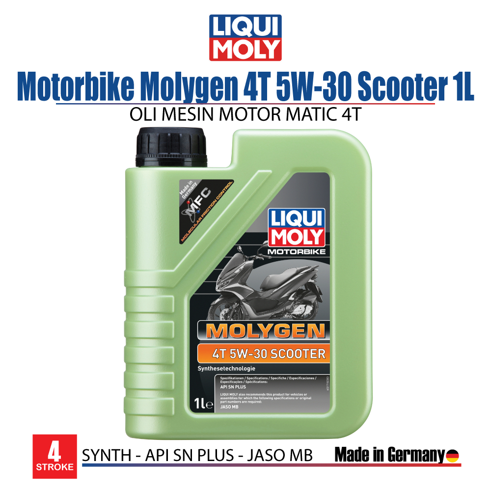 21718 Liqui Moly 摩托車 Molygen 4T 5W30 踏板車 1L Matic 摩托車油