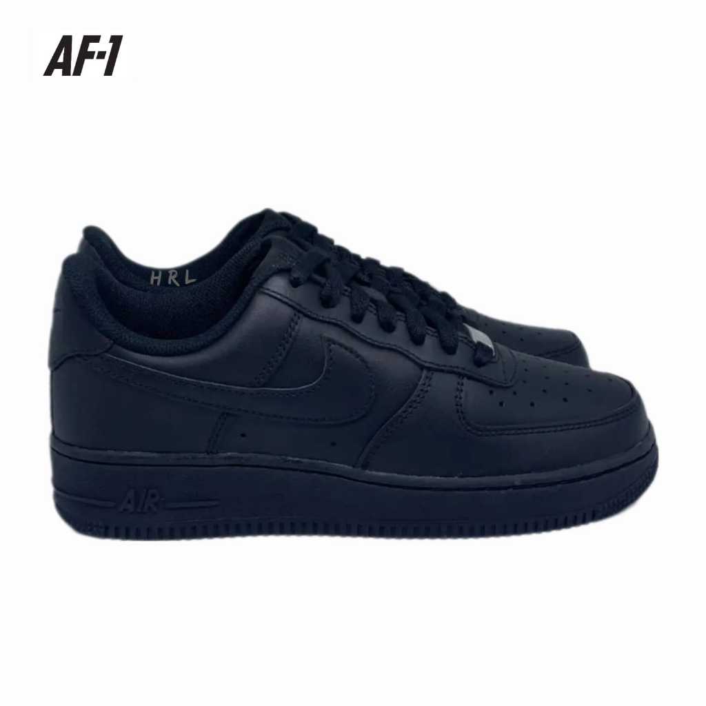 Air FORCE 1 FULL BLACK 鞋子運動鞋男士 NKE FORCE 休閒鞋男士女士