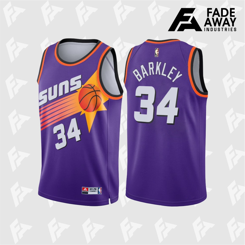 籃球球衣 NBA CHARLES BARKLEY 34 PHOENIX SUNS 紫色