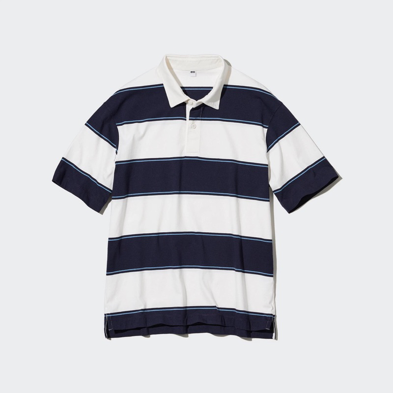 Rugger Polo 衫 Uniqlo 短袖橄欖球條紋
