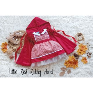 女孩紅色馬兜帽服裝完整斗篷紅色馬兜帽新生嬰兒照片衣服