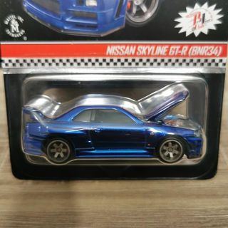 Hotwheels RLC Nissan Skyline GT-R R34 藍色開放式引擎蓋
