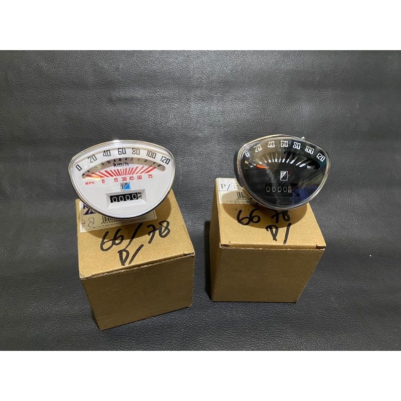 Putih HITAM Speedometer spidometer spido vespa super 66p 白色黑