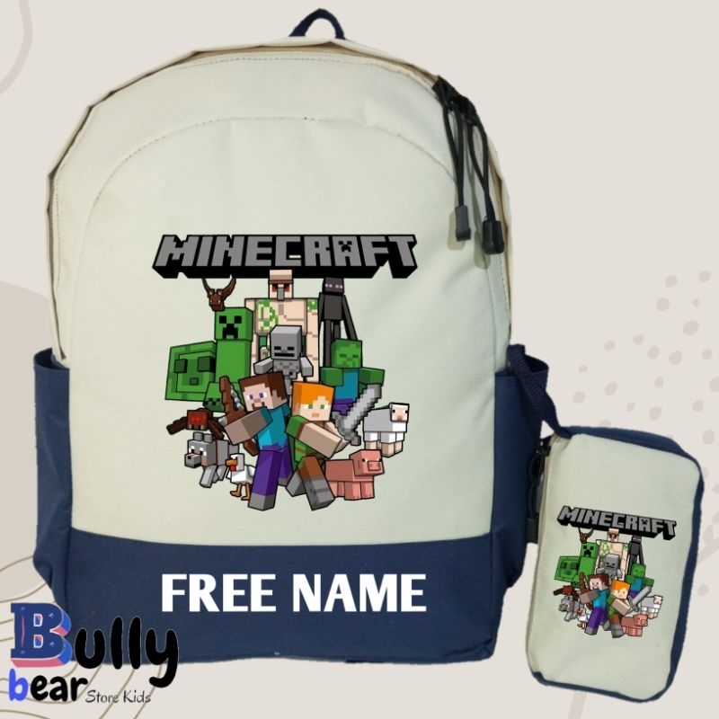 Minecraft 中性定制學校背包背包