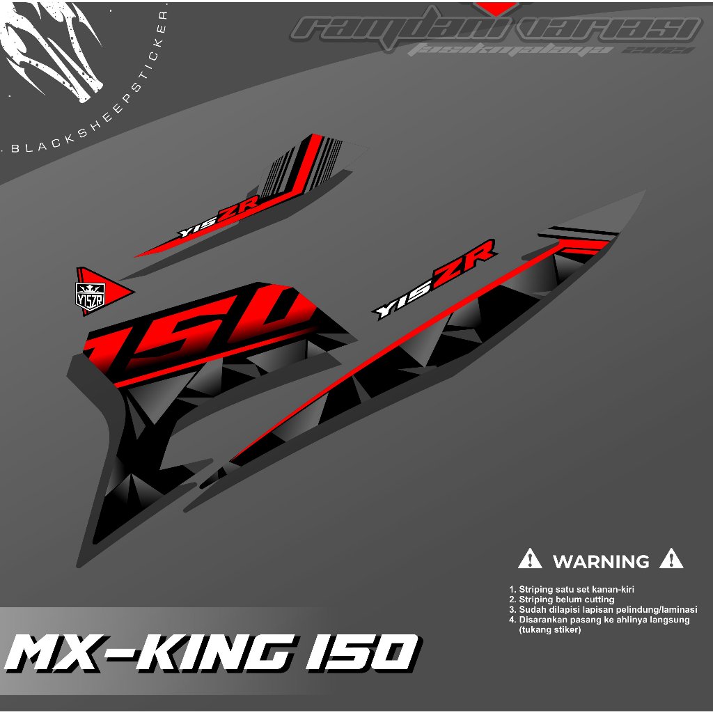 Mx KING 條紋貼紙 MX KING STRIPING MX KING 150
