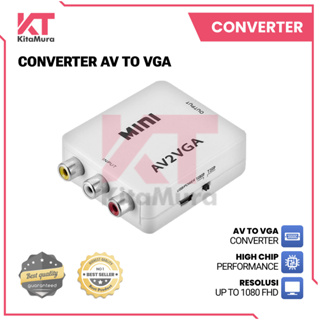 Av 轉換器/RCA 到 VGA 迷你轉換器 RCA AV 到 VGA