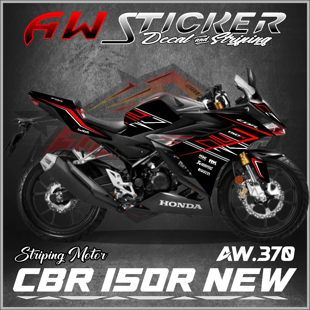 HONDA 條紋 CBR 150R 新貼紙摩托車本田新 CBR 150 2021 Aw 370