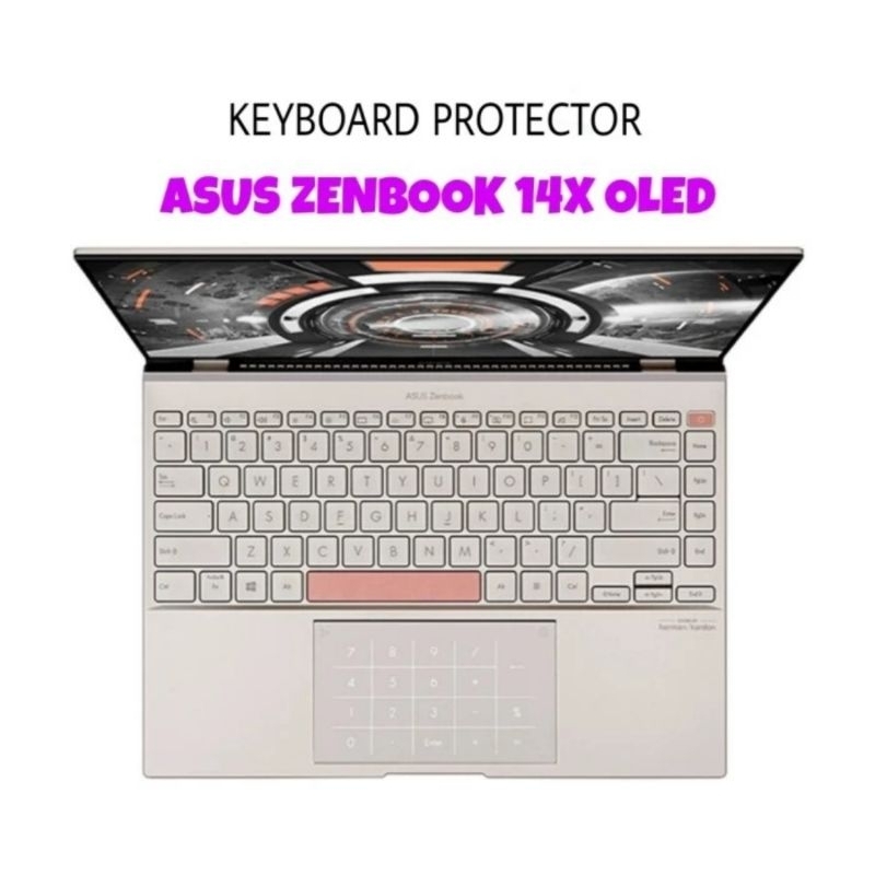 英特爾鍵盤保護膜華碩 Zenbook 14X OLED UX5401 UX5401EAJ UX5401E UX5401Z