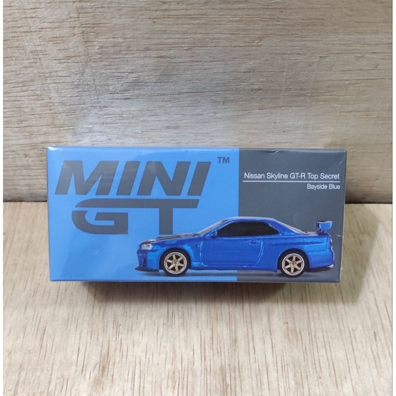 Mini GT No 531 Nissan Skyline GTR R34 頂級秘密海濱藍