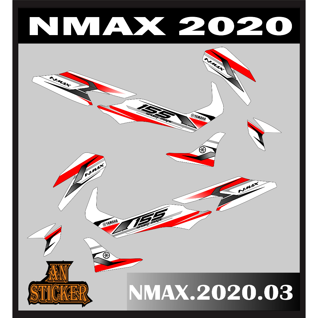 條紋半全 NMAX NEW 2020 貼紙清單變化 NMAX NEW 2020 代碼 03