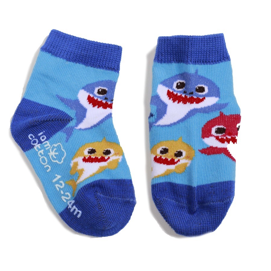 Baby Shark 防滑彩色鯊魚寶寶襪