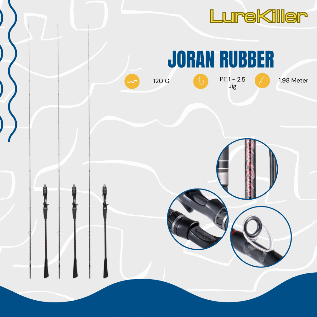 Lurekiller 釣魚竿 1.98M RUBBER 662C/1.98M 型鑄造跳汰桿全富士 JP028
