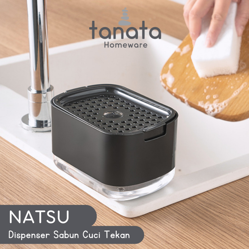 Natsu Smart Push Wash Soap Dispenser 易擠壓肥皂架簡單的數字按壓容器美學分配肥皂盤存
