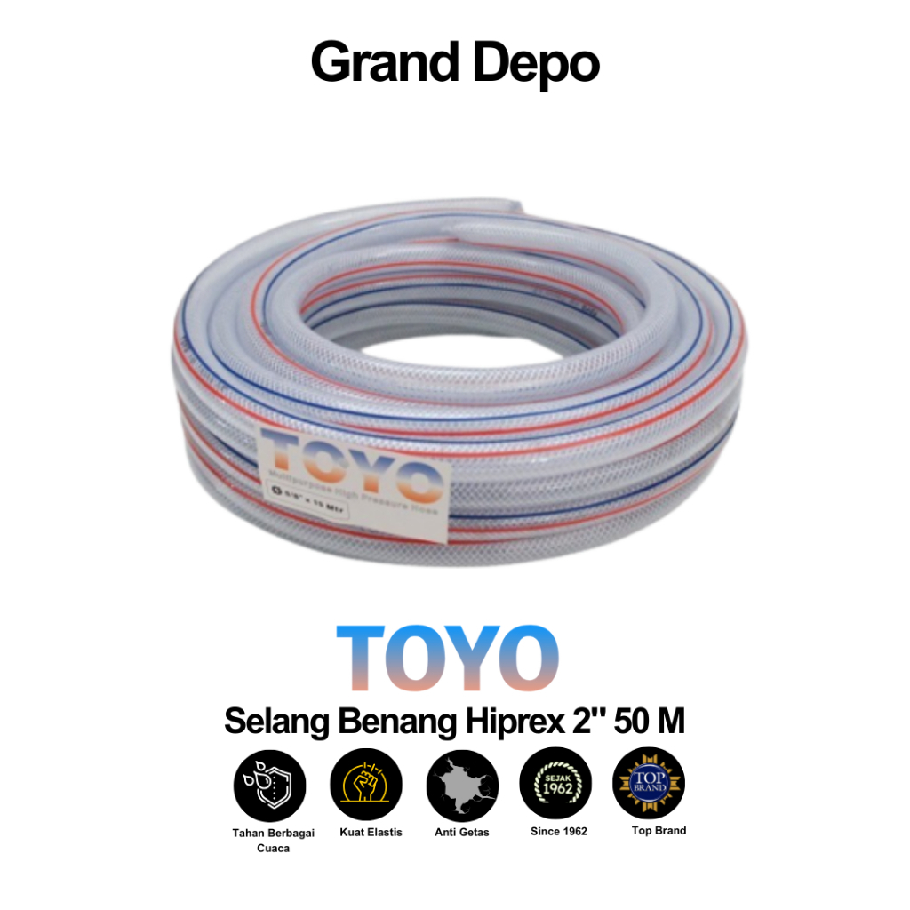 Toyo Hiprex 螺紋水管 2 50 米
