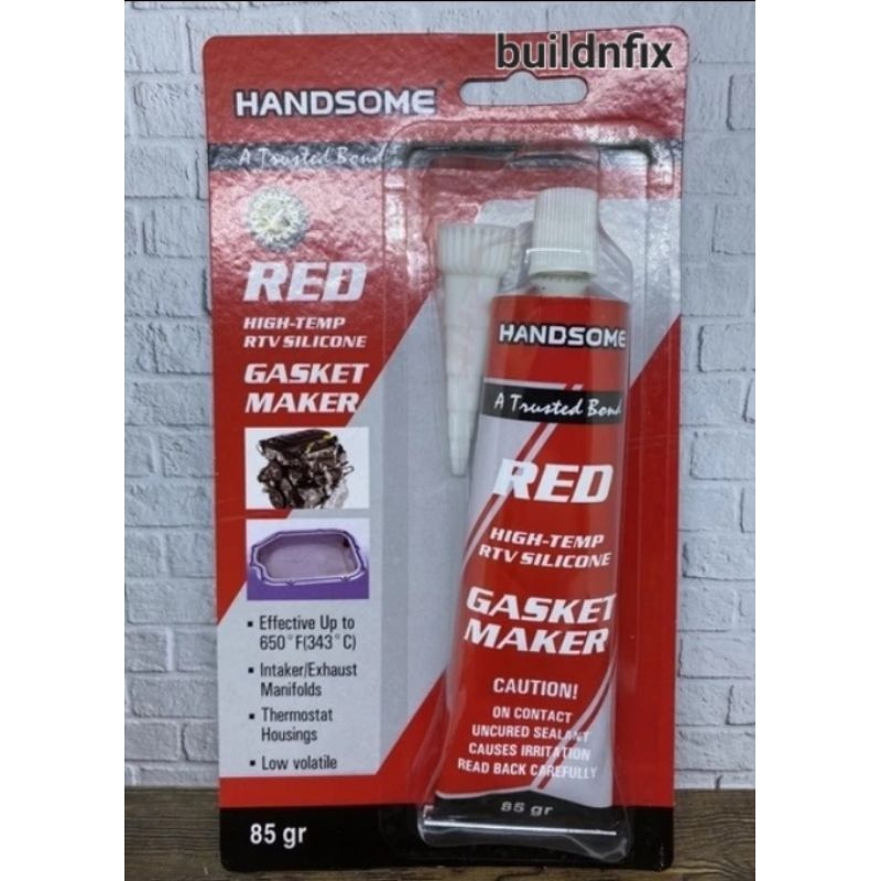 紅色矽膠墊片膠 RED HANDSOME SILICONE Glue 85 克大號
