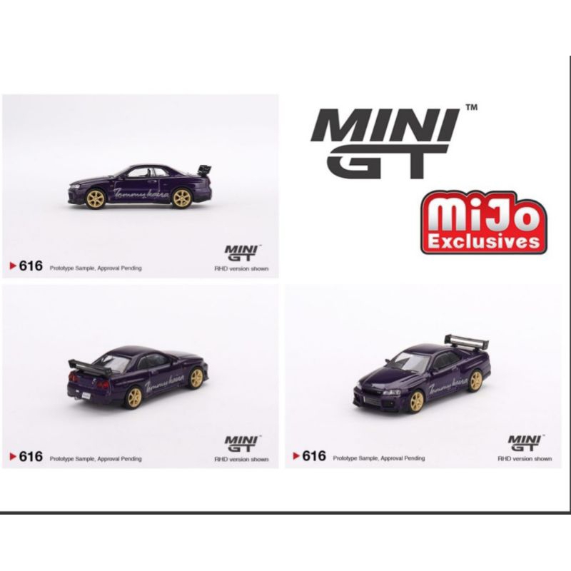 NISSAN Mini GT 616 MIJO 日產天際線 GTR R34 TOMMY KAIRA 午夜紫