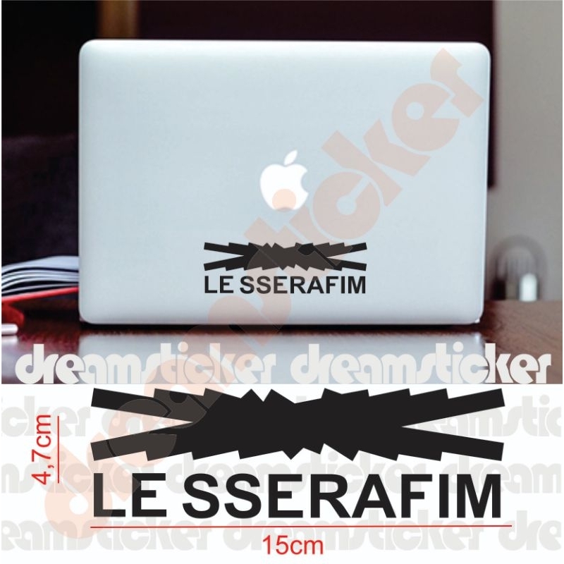 切割貼紙 Le Sserafim 標誌貼紙筆記本電腦 MacBook 貼花