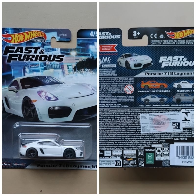 PORSCHE Hotwheels 高級速度狂暴保時捷 718 CAYMAN GT4