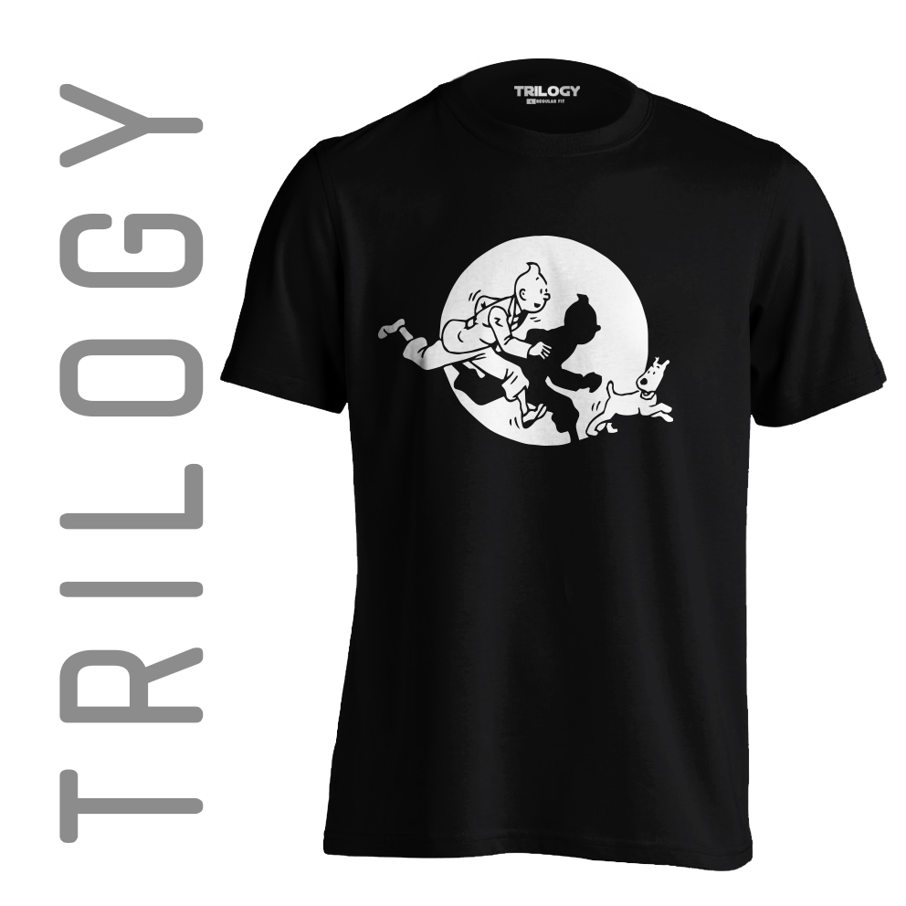 Trilogy STT 0431 Kaos Tin Adventures Kaos 高級漫畫卡通 T 恤 T 恤
